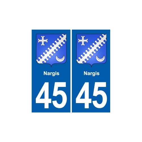 45 Chaingy blason ville autocollant plaque stickers