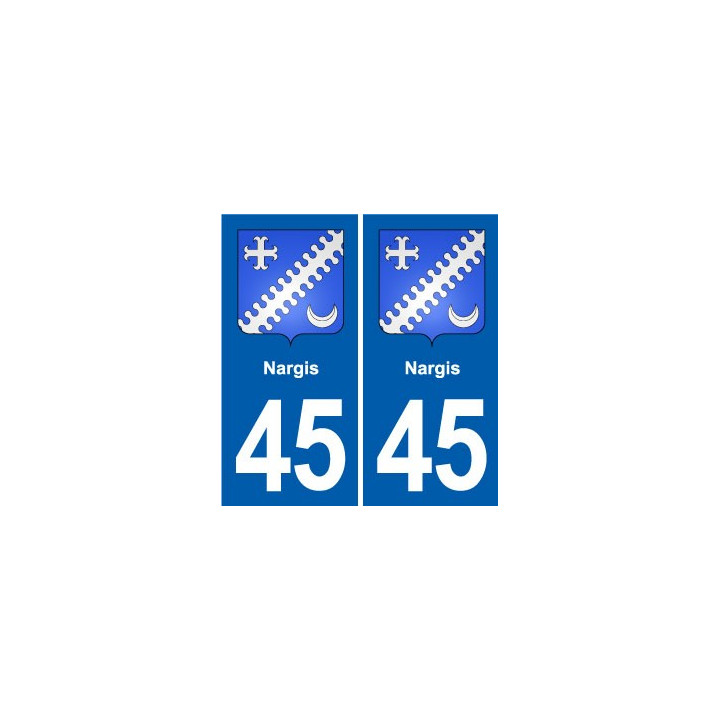 45 Chaingy blason ville autocollant plaque stickers