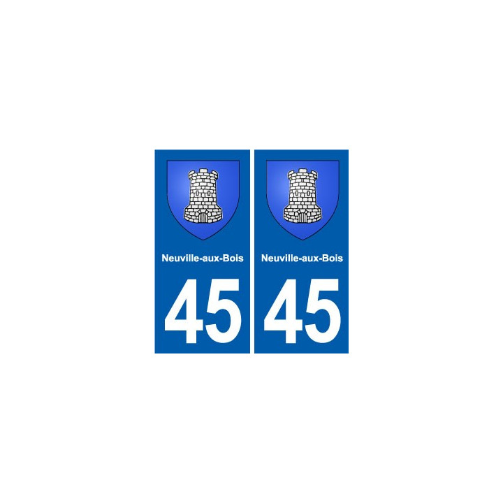 45 Chaingy blason ville autocollant plaque stickers