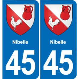 45 Chaingy blason ville autocollant plaque stickers