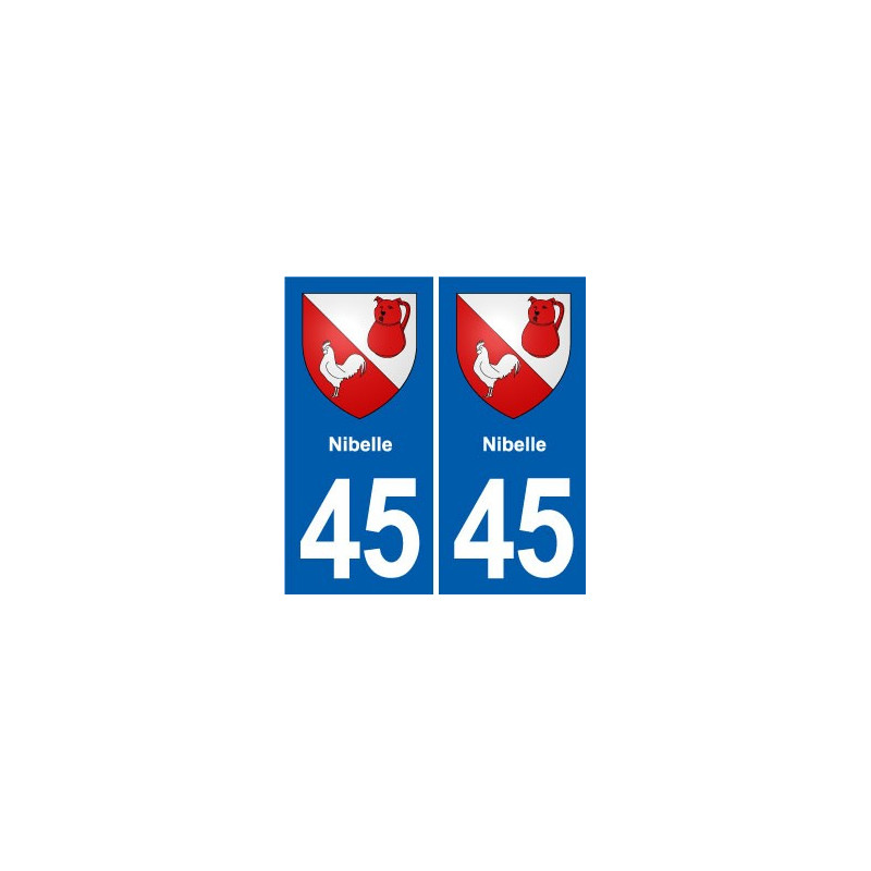45 Chaingy blason ville autocollant plaque stickers