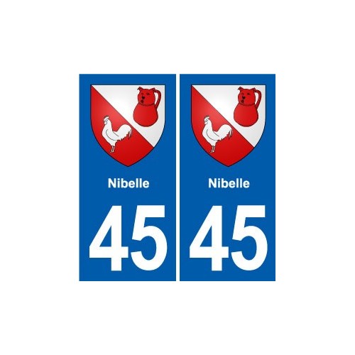 45 Chaingy blason ville autocollant plaque stickers