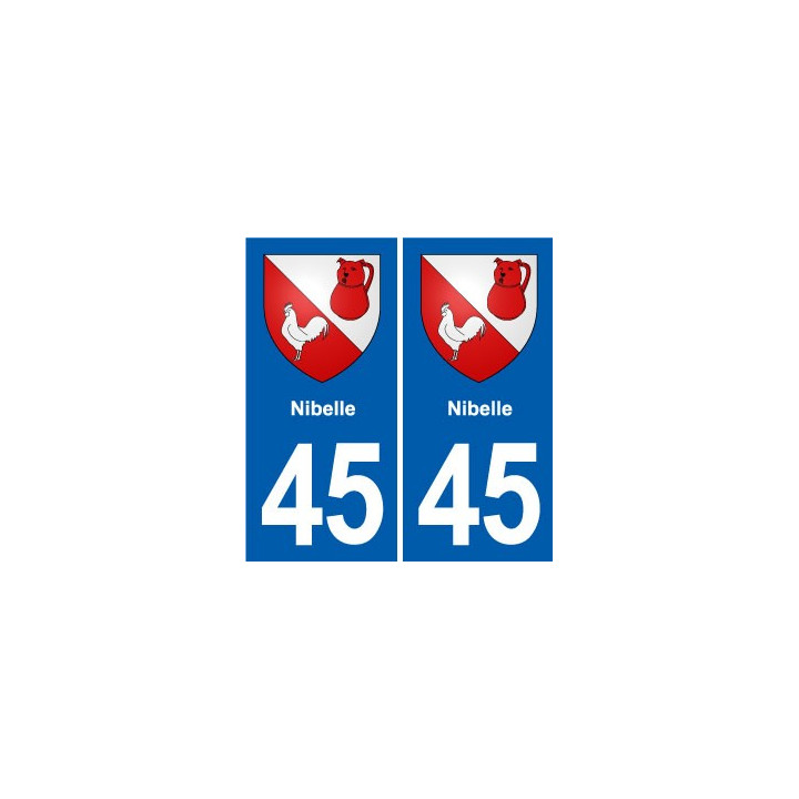 45 Chaingy blason ville autocollant plaque stickers