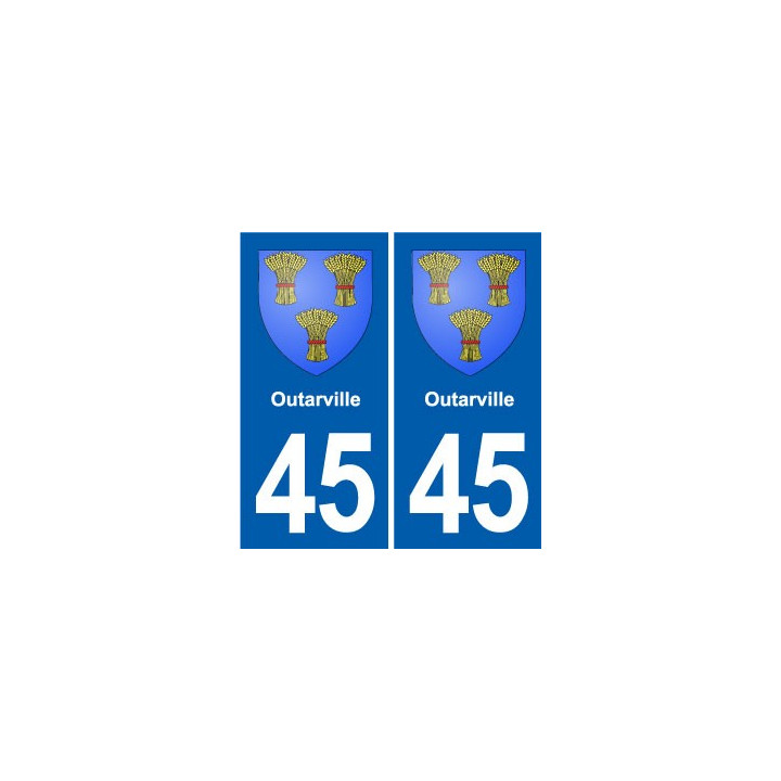 45 Chaingy blason ville autocollant plaque stickers