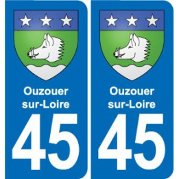 45 Chaingy blason ville autocollant plaque stickers
