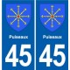 45 Chaingy blason ville autocollant plaque stickers
