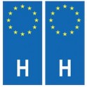 Hungary Magyarország europe sticker plate