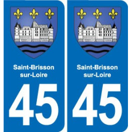 45 Chaingy blason ville autocollant plaque stickers