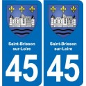 45 Chaingy blason ville autocollant plaque stickers