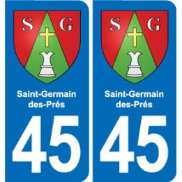 45 Chaingy blason ville autocollant plaque stickers