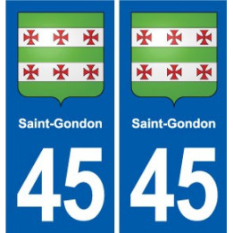 45 Chaingy blason ville autocollant plaque stickers