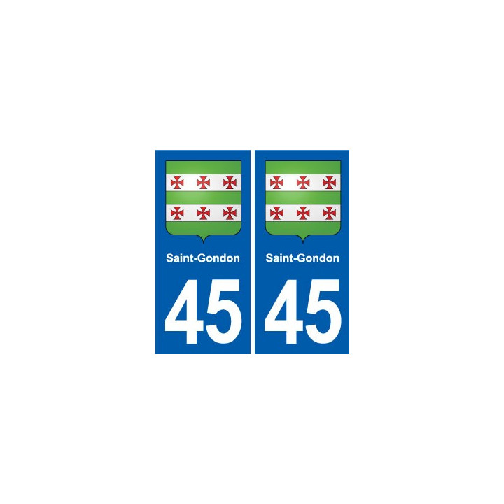 45 Chaingy blason ville autocollant plaque stickers
