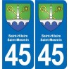 45 Chaingy blason ville autocollant plaque stickers