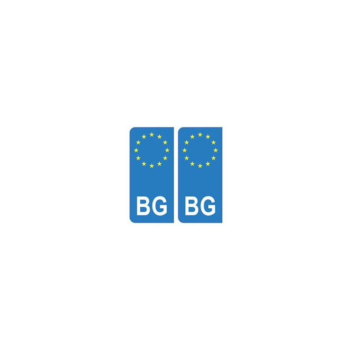 Bulgarie europe autocollant plaque