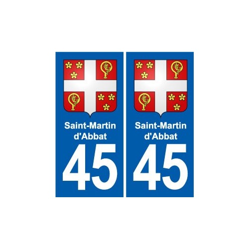 45 Chaingy blason ville autocollant plaque stickers