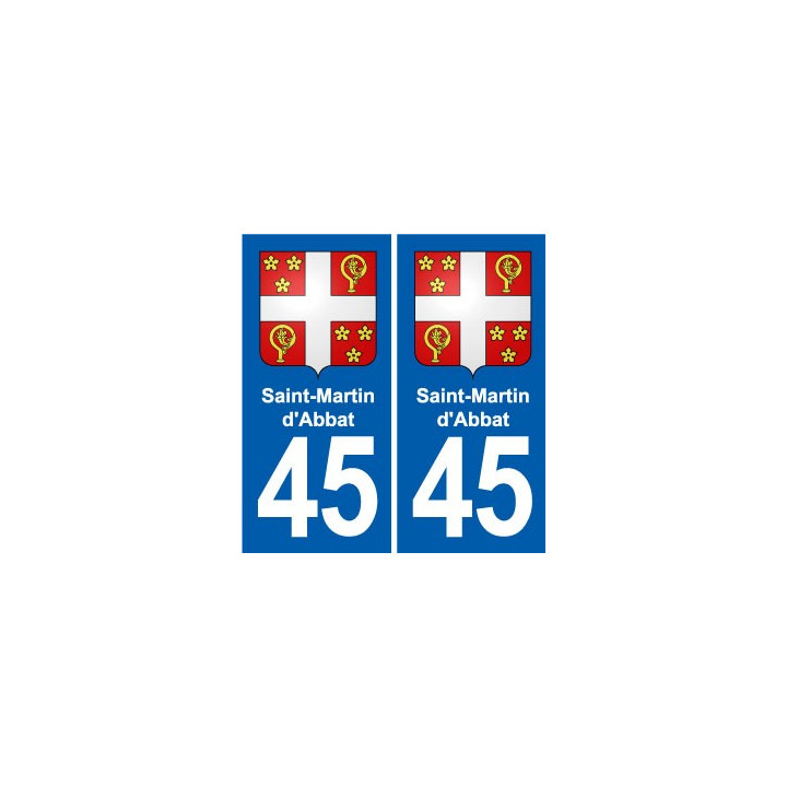 45 Chaingy blason ville autocollant plaque stickers