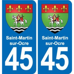 45 Chaingy blason ville autocollant plaque stickers