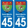 45 Chaingy blason ville autocollant plaque stickers