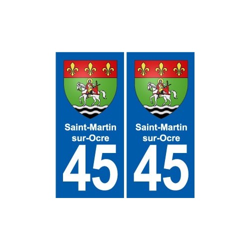 45 Chaingy blason ville autocollant plaque stickers
