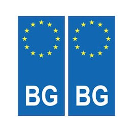 Bulgarie europe autocollant plaque