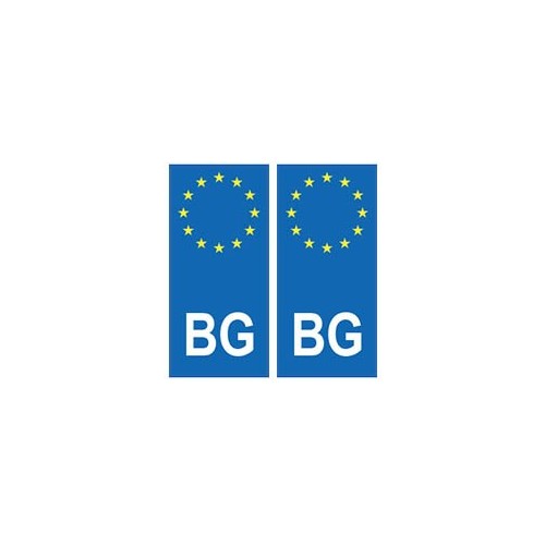 Bulgarie europe autocollant plaque