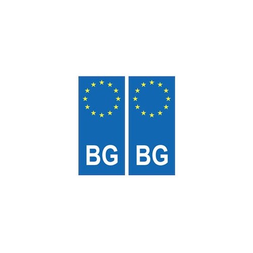 Bulgarie europe autocollant plaque