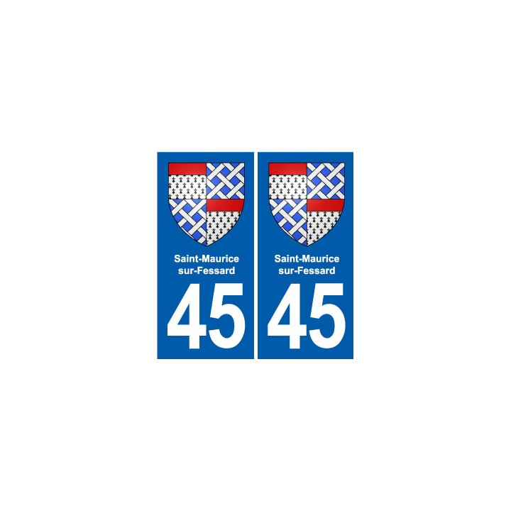 45 Chaingy blason ville autocollant plaque stickers