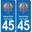 45 Chaingy blason ville autocollant plaque stickers