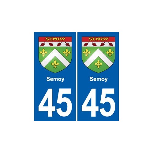 45 Chaingy blason ville autocollant plaque stickers