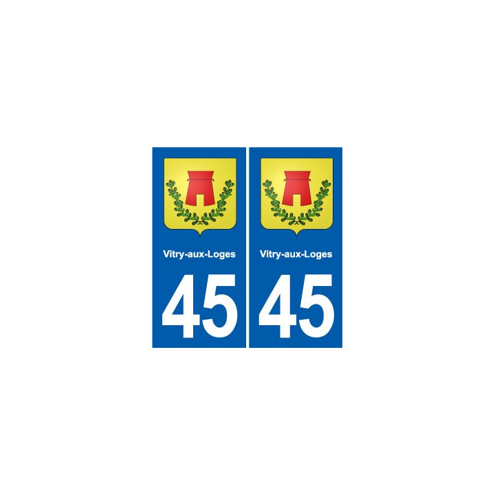 45 Chaingy blason ville autocollant plaque stickers