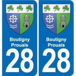 28 Cherisy blason autocollant plaque stickers ville