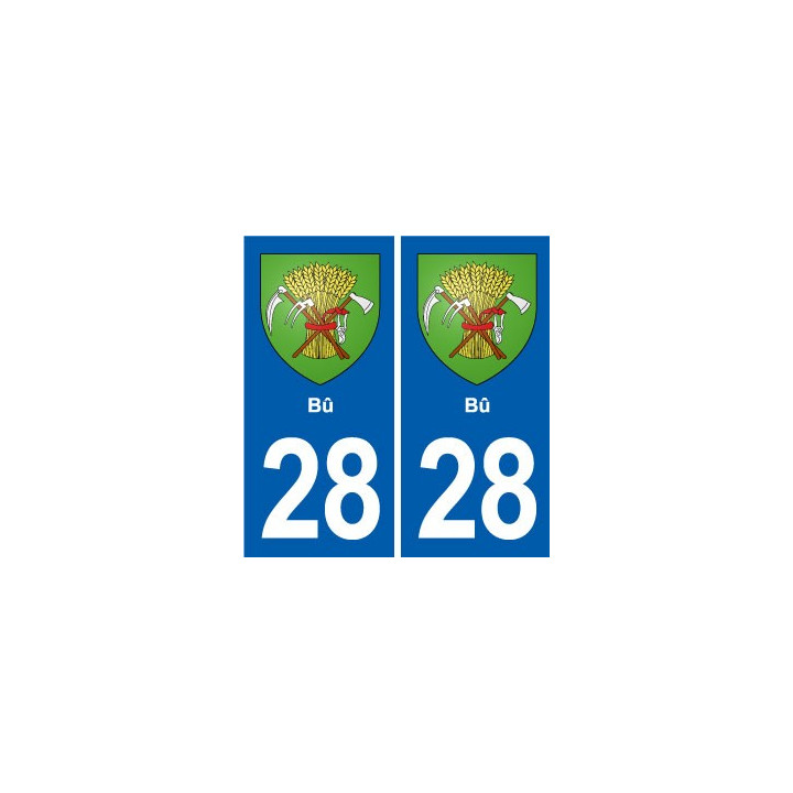 28 Cherisy blason autocollant plaque stickers ville