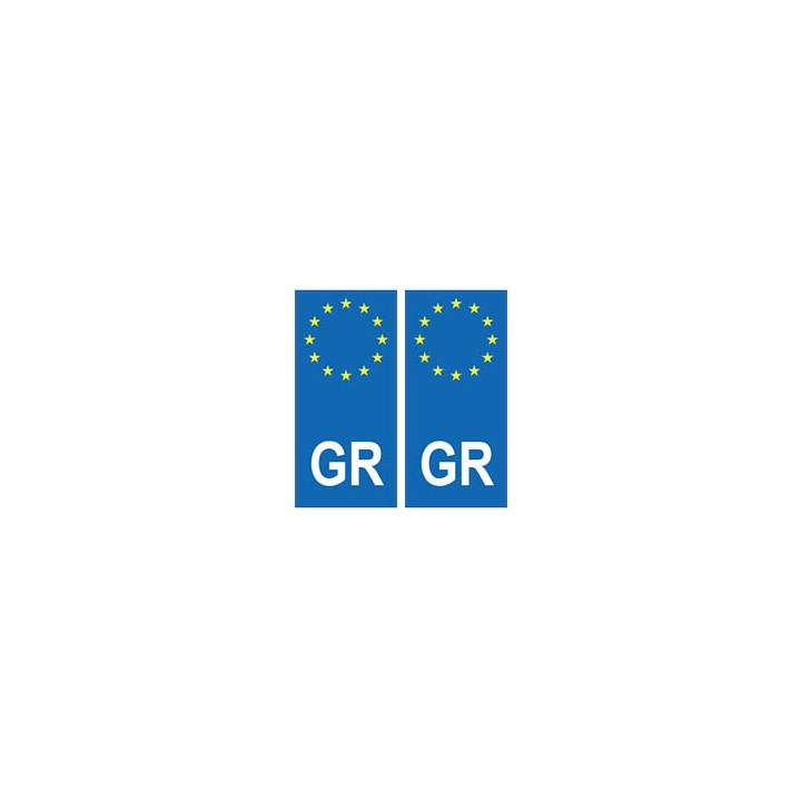 Grèce Hellás europe autocollant plaque