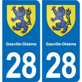 28 Cherisy blason autocollant plaque stickers ville