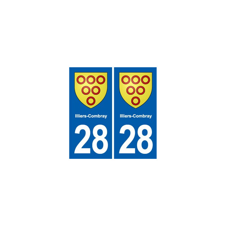 28 Cherisy blason autocollant plaque stickers ville