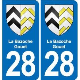 28 Cherisy blason autocollant plaque stickers ville