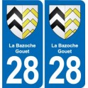 28 Cherisy blason autocollant plaque stickers ville