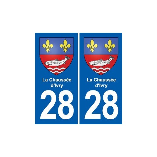 28 Cherisy blason autocollant plaque stickers ville