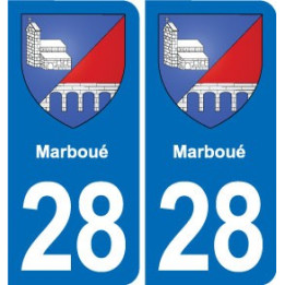 28 Cherisy blason autocollant plaque stickers ville