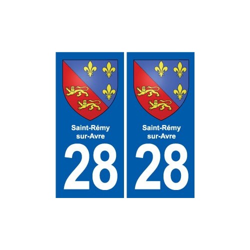 28 Cherisy blason autocollant plaque stickers ville