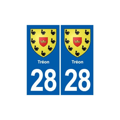 28 Cherisy blason autocollant plaque stickers ville