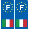 Italie F Autocollant
