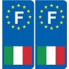 Italie F Autocollant