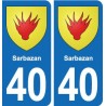 40 Léon autocollant plaque blason stickers département ville