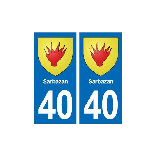 40 Léon autocollant plaque blason stickers département ville