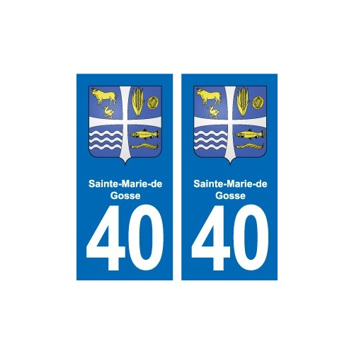 40 Léon autocollant plaque blason stickers département ville