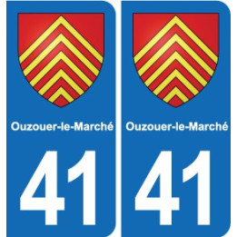 41 Montils blason ville autocollant plaque stickers département ville