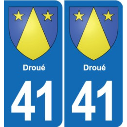 41 Montils blason ville autocollant plaque stickers département ville