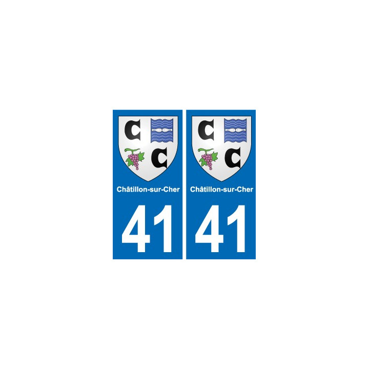 41 Montils blason ville autocollant plaque stickers département ville