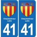 41 Montils blason ville autocollant plaque stickers département ville